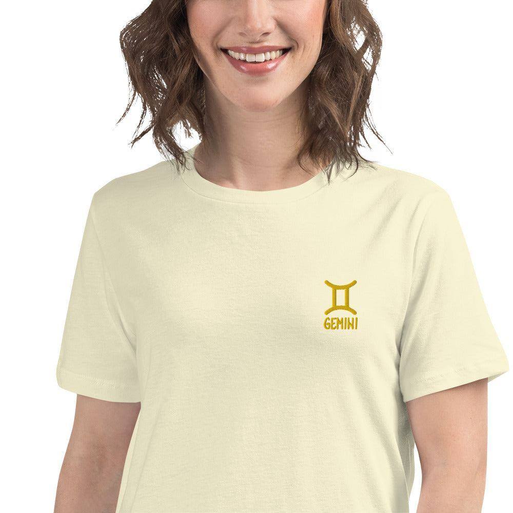 besticktes-sternzeichen-zwillinge-damen-t-shirt-t-shirt-jlr-design-62779 - JLR Design