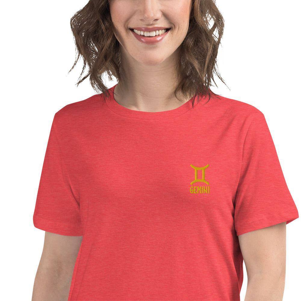 besticktes-sternzeichen-zwillinge-damen-t-shirt-t-shirt-jlr-design-94980 - JLR Design