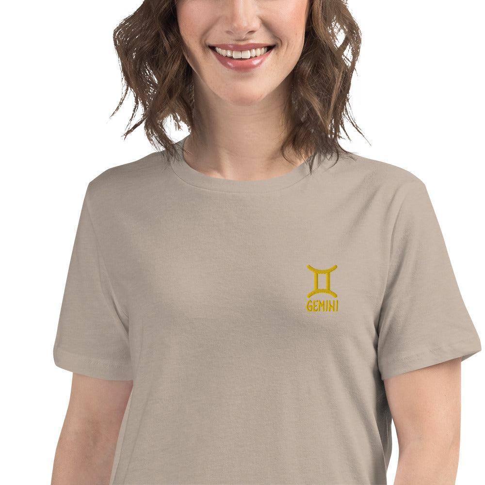 besticktes-sternzeichen-zwillinge-damen-t-shirt-t-shirt-jlr-design-97420 - JLR Design