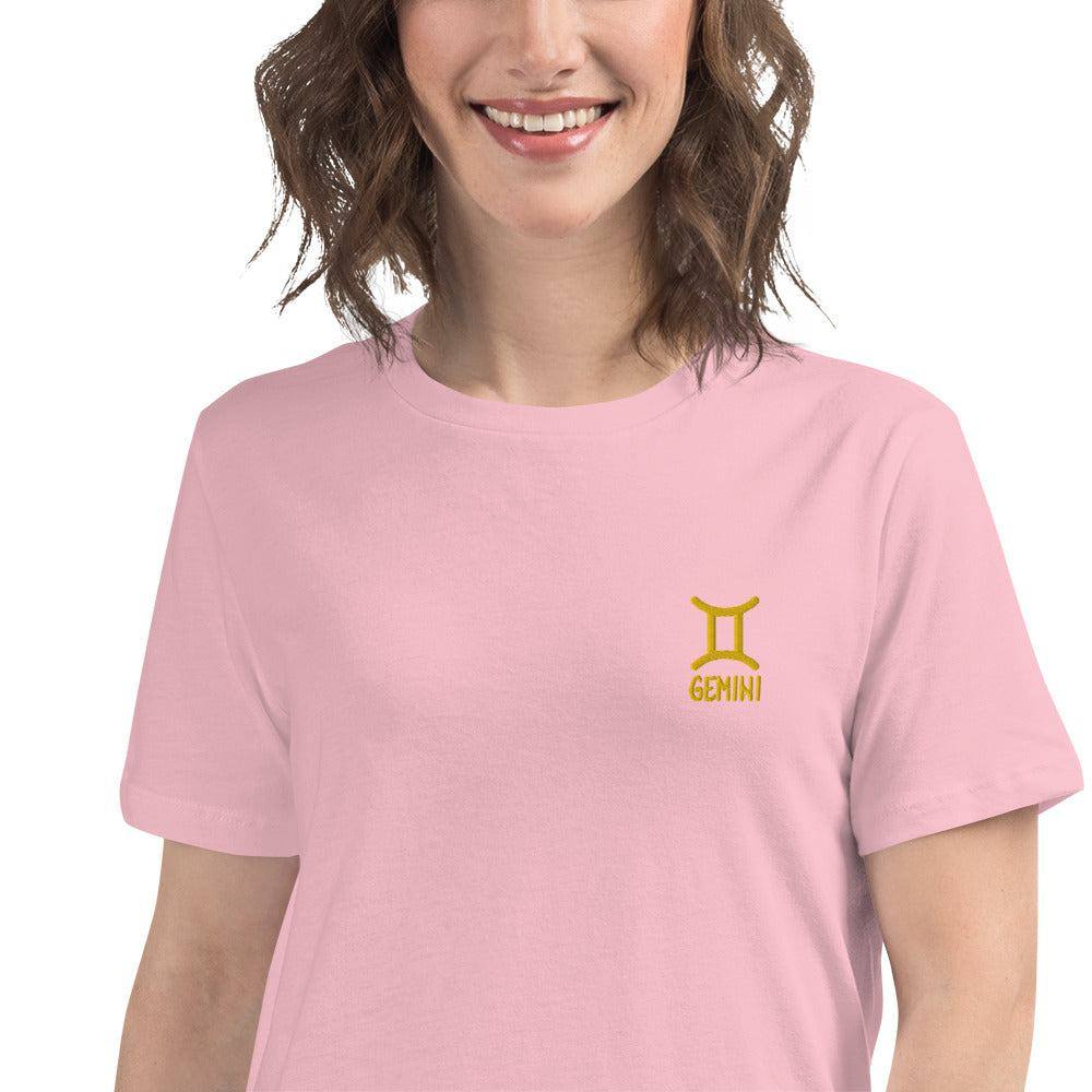 besticktes-sternzeichen-zwillinge-damen-t-shirt-t-shirt-jlr-design-43530 - JLR Design