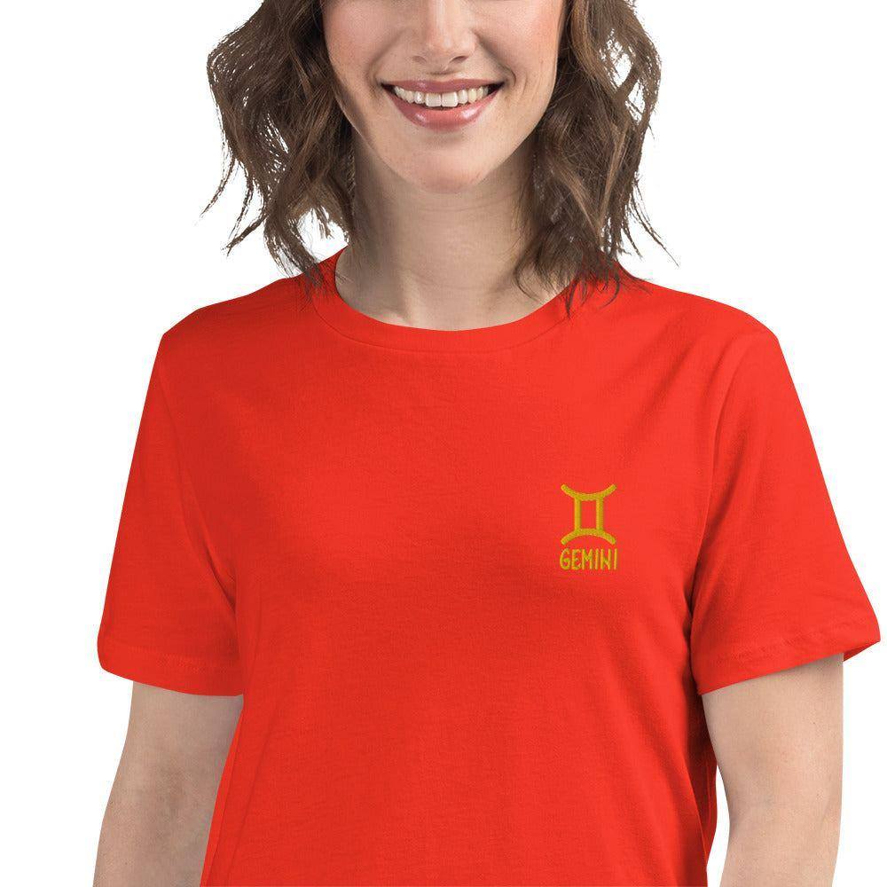 besticktes-sternzeichen-zwillinge-damen-t-shirt-t-shirt-jlr-design-42656 - JLR Design