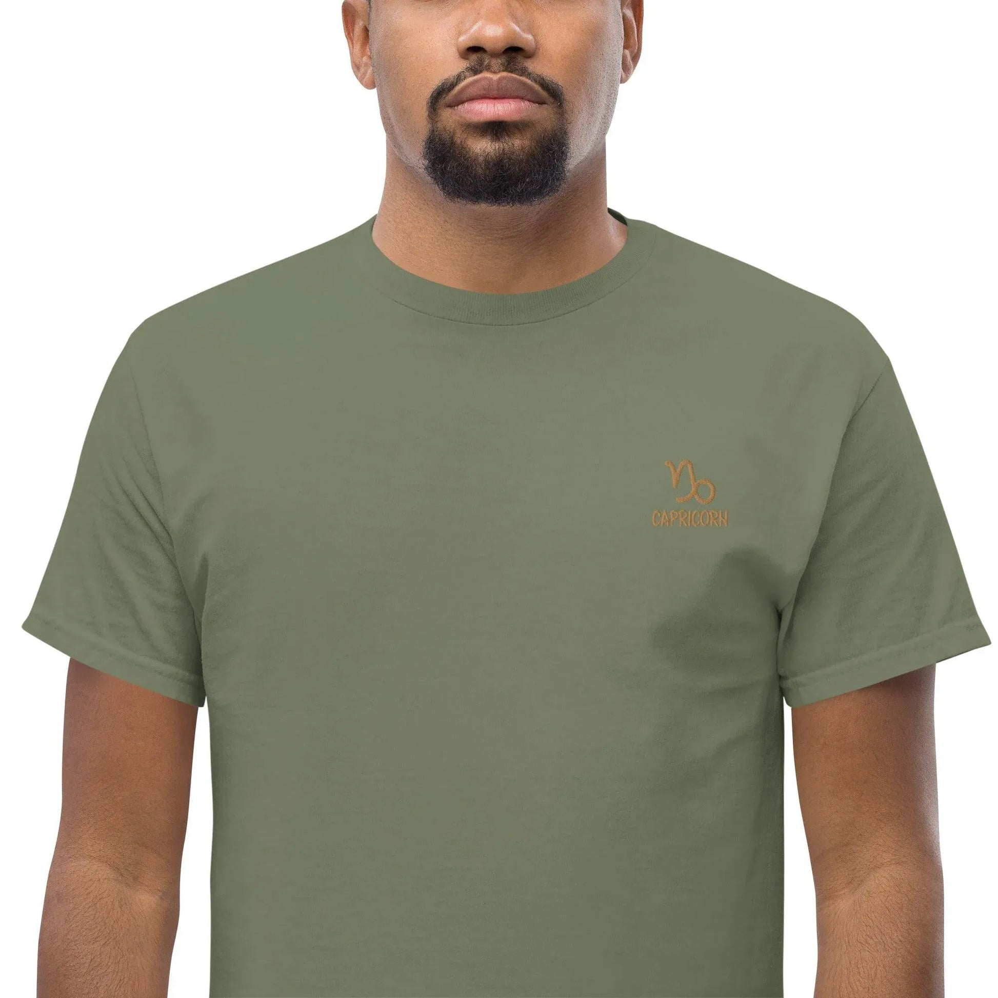 Besticktest Sternzeichen Steinbock Herren T-Shirt T-Shirt JLR Design