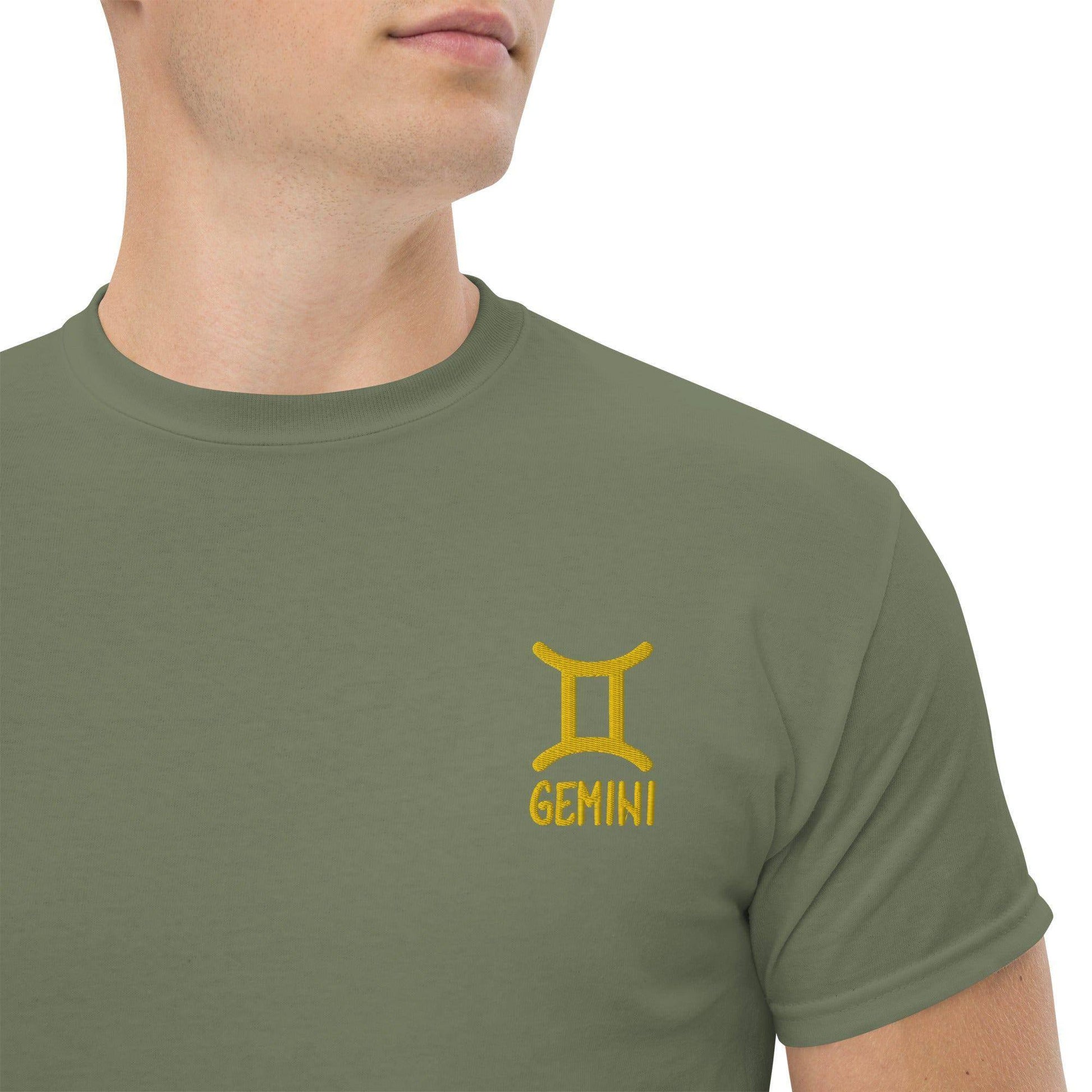 besticktest-sternzeichen-zwilling-herren-t-shirt-t-shirt-jlr-design-18 - JLR Design