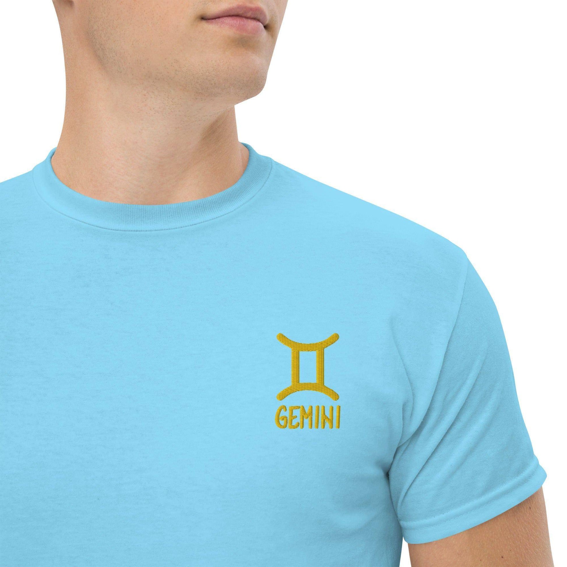 besticktest-sternzeichen-zwilling-herren-t-shirt-t-shirt-jlr-design-20978 - JLR Design