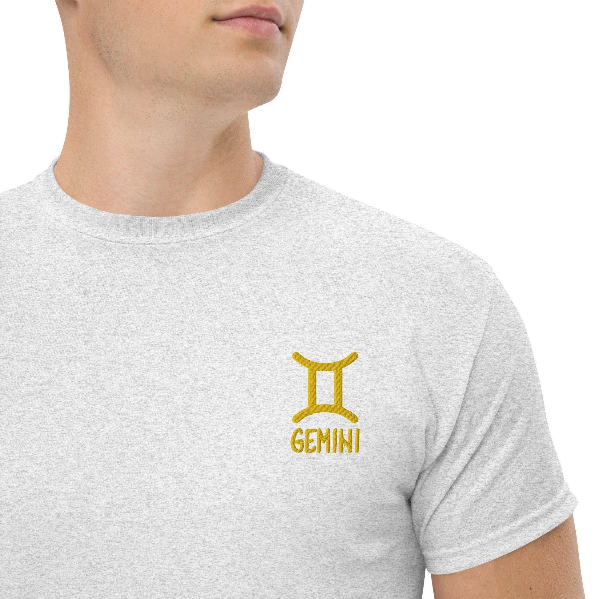 besticktest-sternzeichen-zwilling-herren-t-shirt-t-shirt-jlr-design-56271 - JLR Design