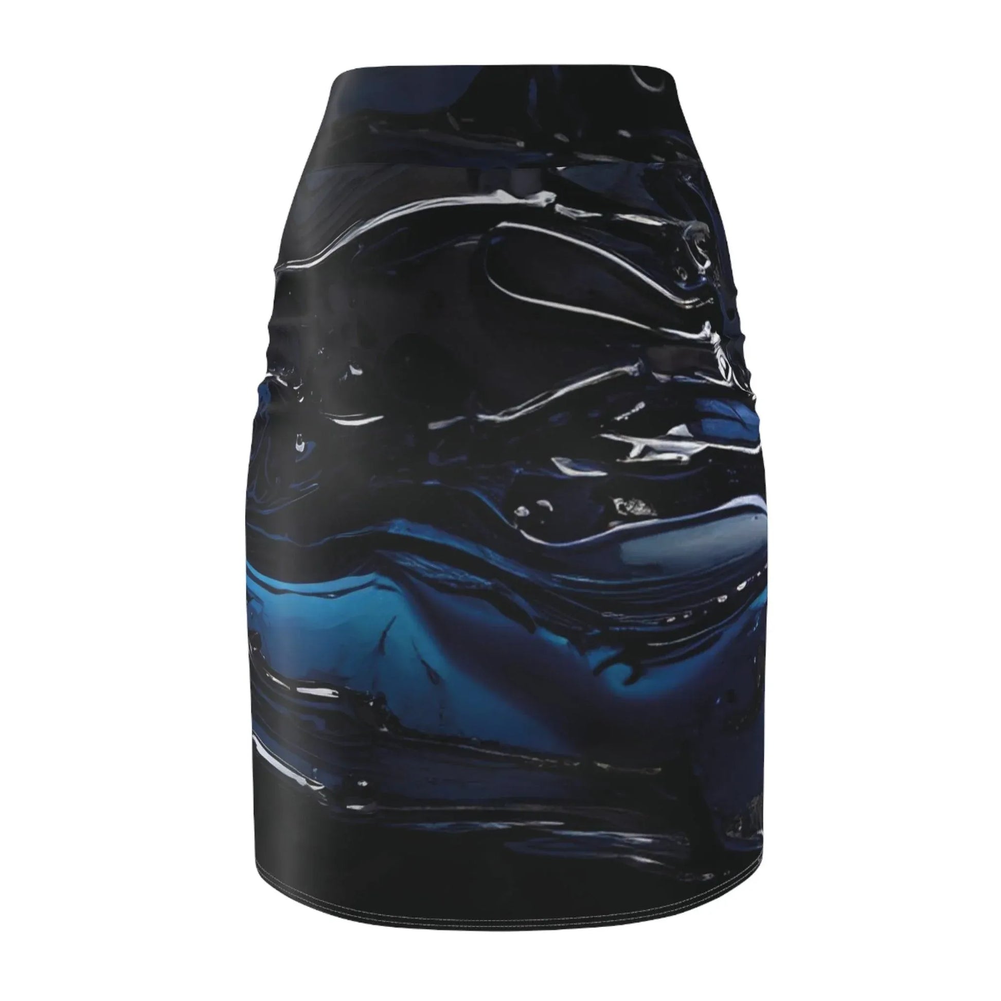 black-blue-liquid-bleistiftrock-bleistiftrock-jlr-design-91638 - JLR Design
