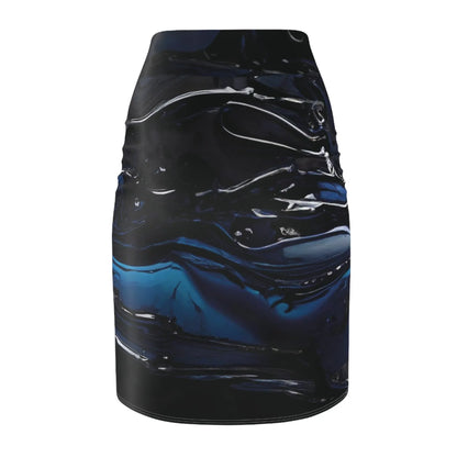 black-blue-liquid-bleistiftrock-bleistiftrock-jlr-design-91638 - JLR Design