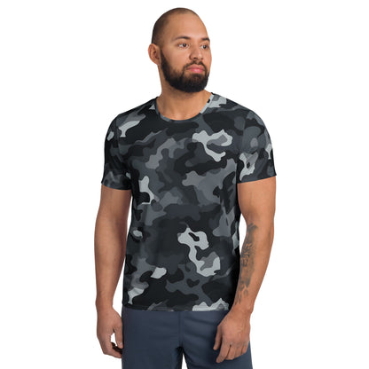 Black Camouflage v1 Sport-T-Shirt für Herren Sport T-Shirt JLR Design