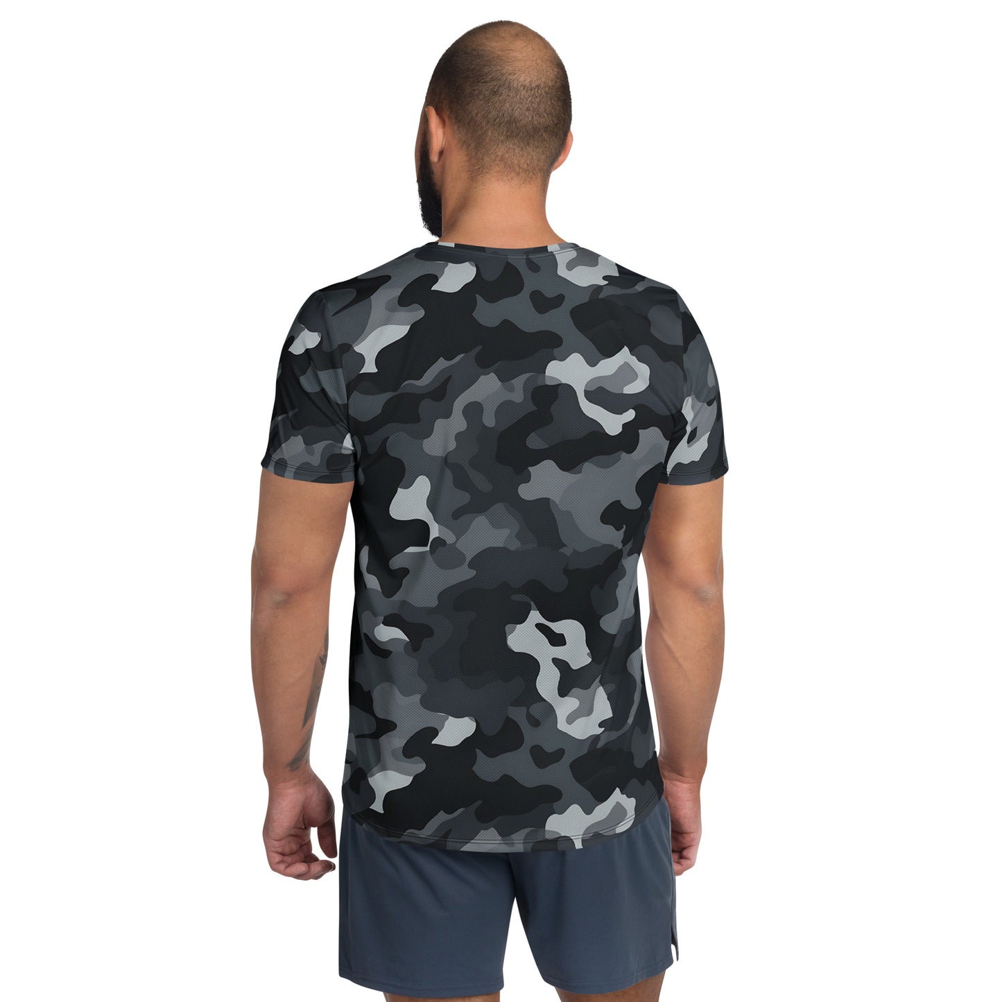 Black Camouflage v1 Sport-T-Shirt für Herren Sport T-Shirt JLR Design