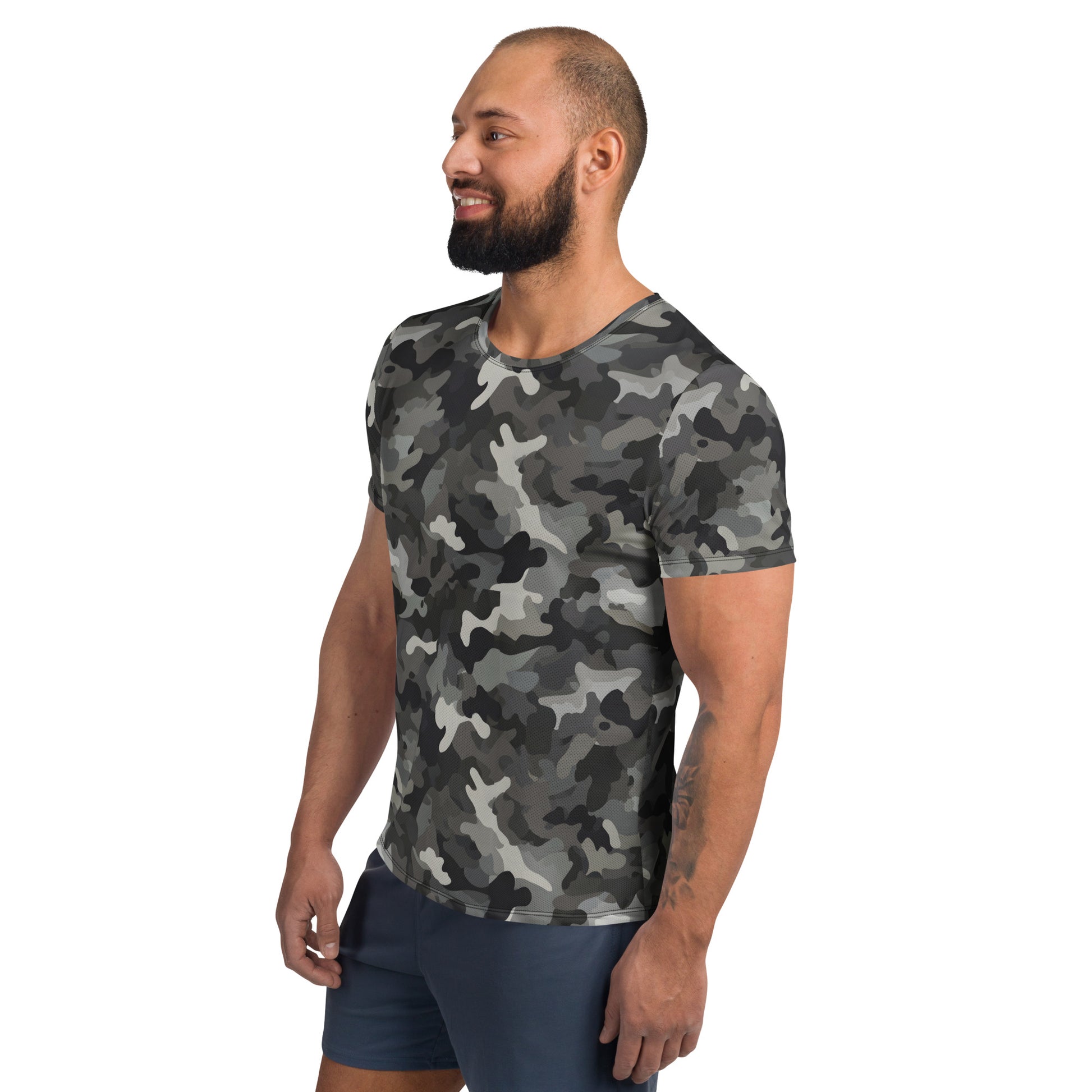 Black Camouflage v2 Sport-T-Shirt für Herren Sport T-Shirt JLR Design