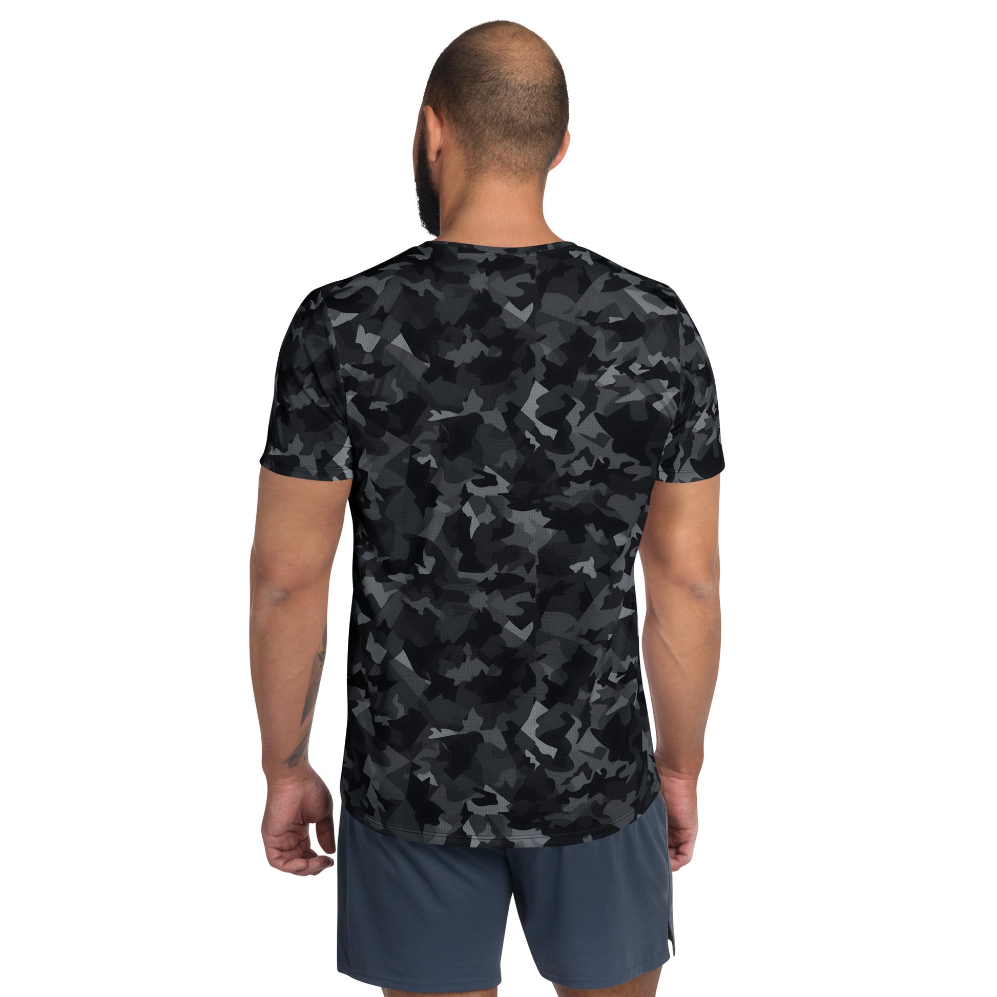 Black Camouflage v4 Sport-T-Shirt für Herren Sport T-Shirt JLR Design