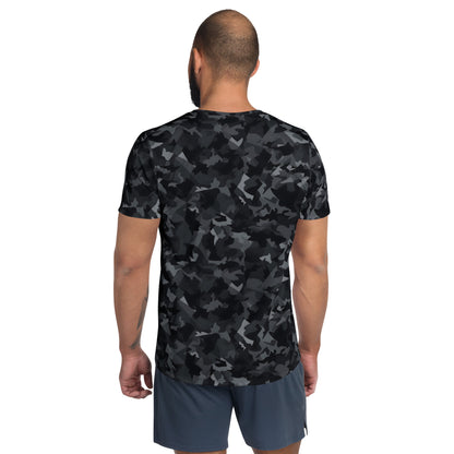Black Camouflage v4 Sport-T-Shirt für Herren Sport T-Shirt JLR Design