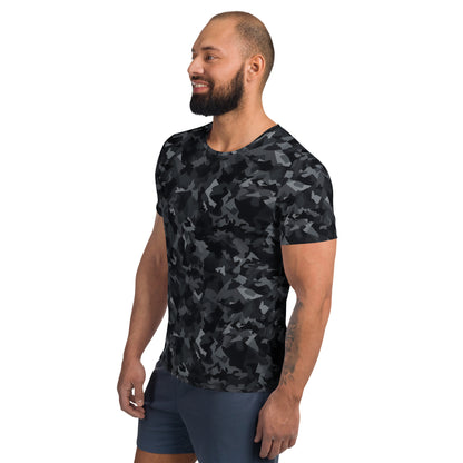 Black Camouflage v4 Sport-T-Shirt für Herren Sport T-Shirt JLR Design
