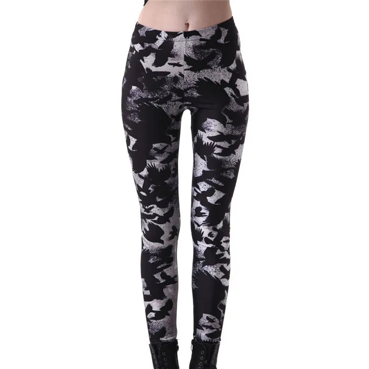 Black Crow Damen Leggings Leggings JLR Design