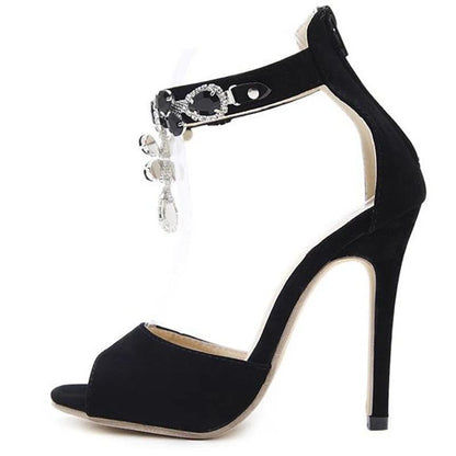 Black Crystal High Heel Sandalen High Heels 66.99 Black, Crystal, Damen, Heel, High, Sandalen JLR Design