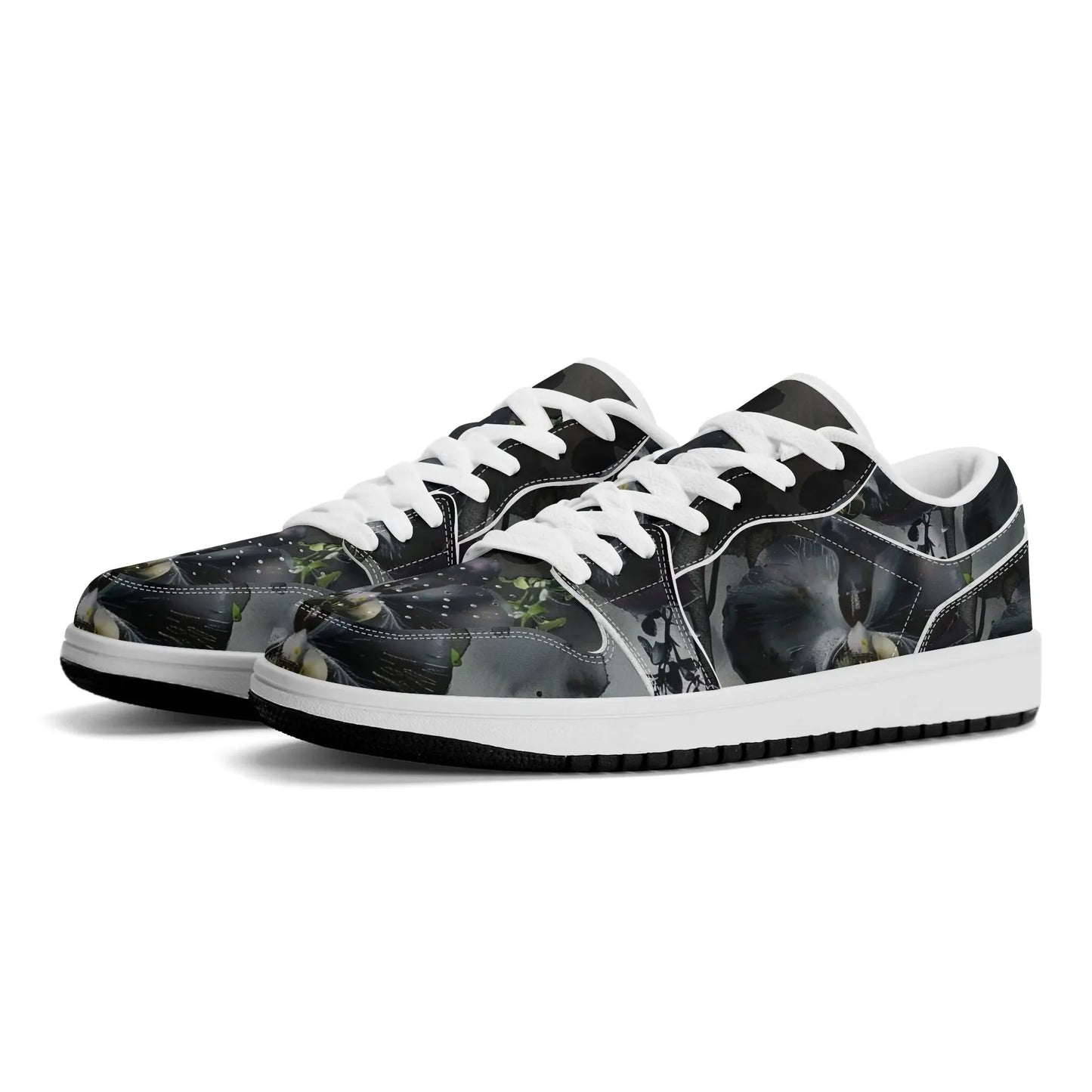 black-garden-low-top-leder-sneaker-fur-damen-sneaker-jlr-design-23632 - JLR Design