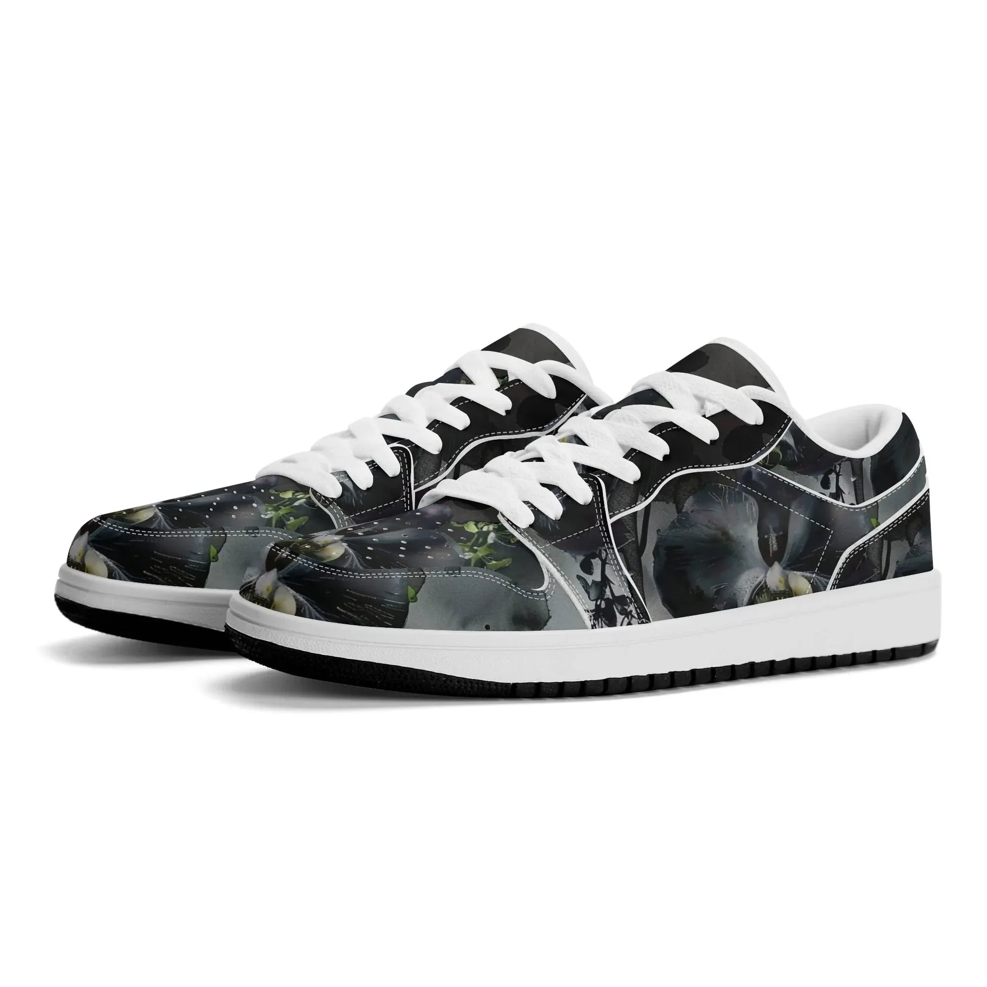 black-garden-low-top-leder-sneaker-fur-damen-sneaker-jlr-design-23632 - JLR Design