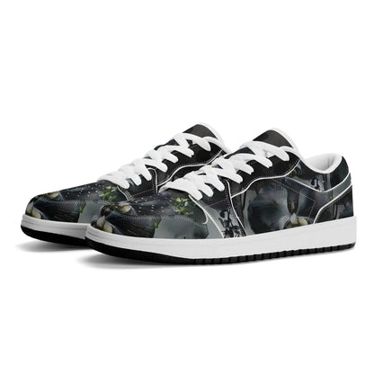 black-garden-low-top-leder-sneaker-fur-damen-sneaker-jlr-design-23632 - JLR Design