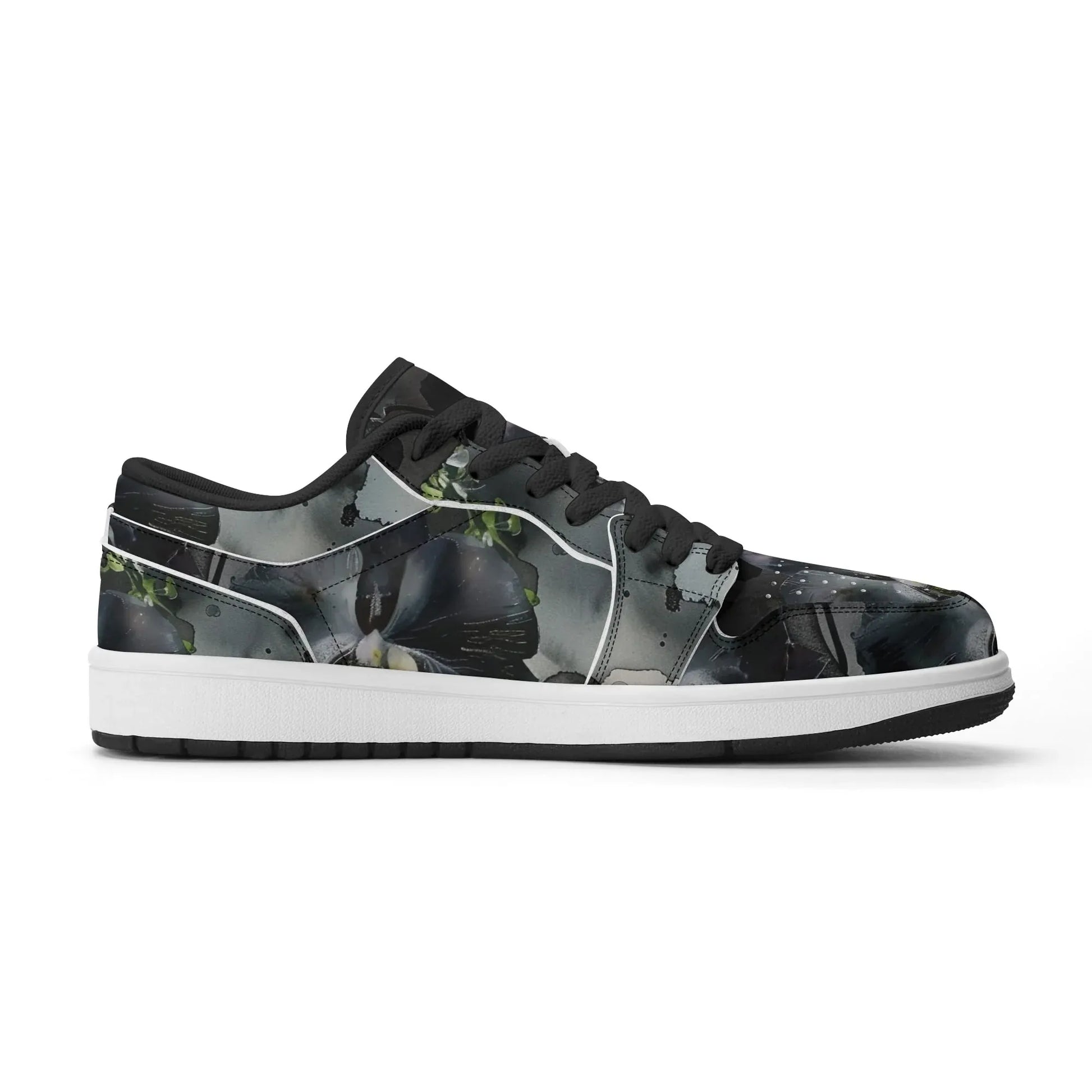 black-garden-low-top-leder-sneaker-fur-damen-sneaker-jlr-design-30361 - JLR Design
