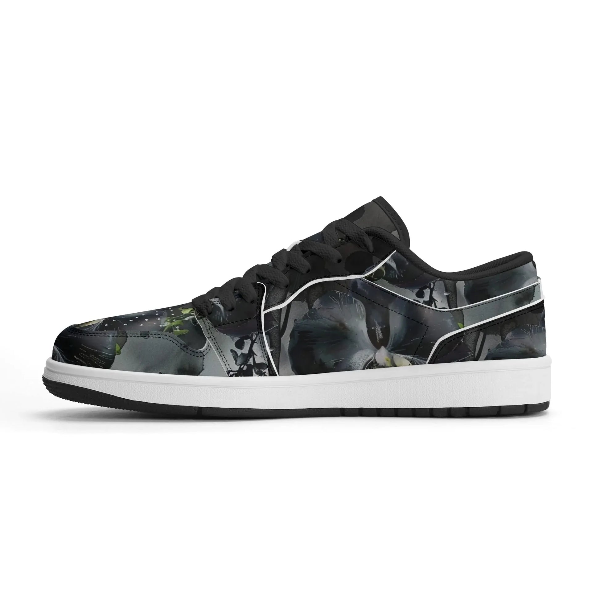 black-garden-low-top-leder-sneaker-fur-damen-sneaker-jlr-design-42650 - JLR Design