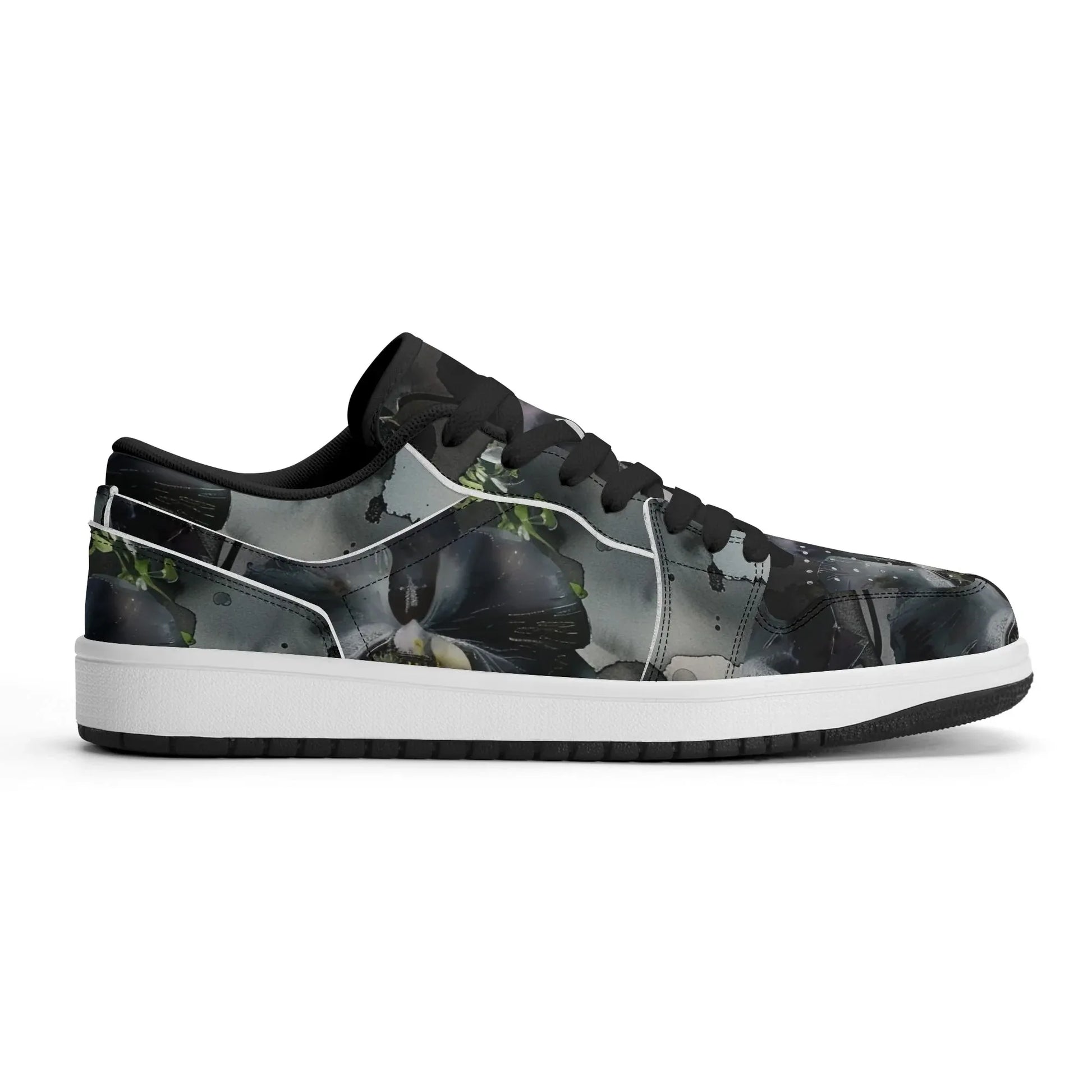 black-garden-low-top-leder-sneaker-fur-damen-sneaker-jlr-design-84029 - JLR Design
