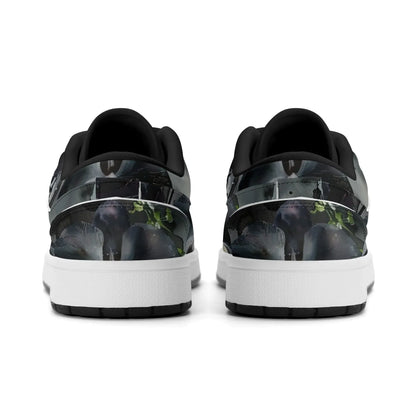 black-garden-low-top-leder-sneaker-fur-damen-sneaker-jlr-design-31560 - JLR Design