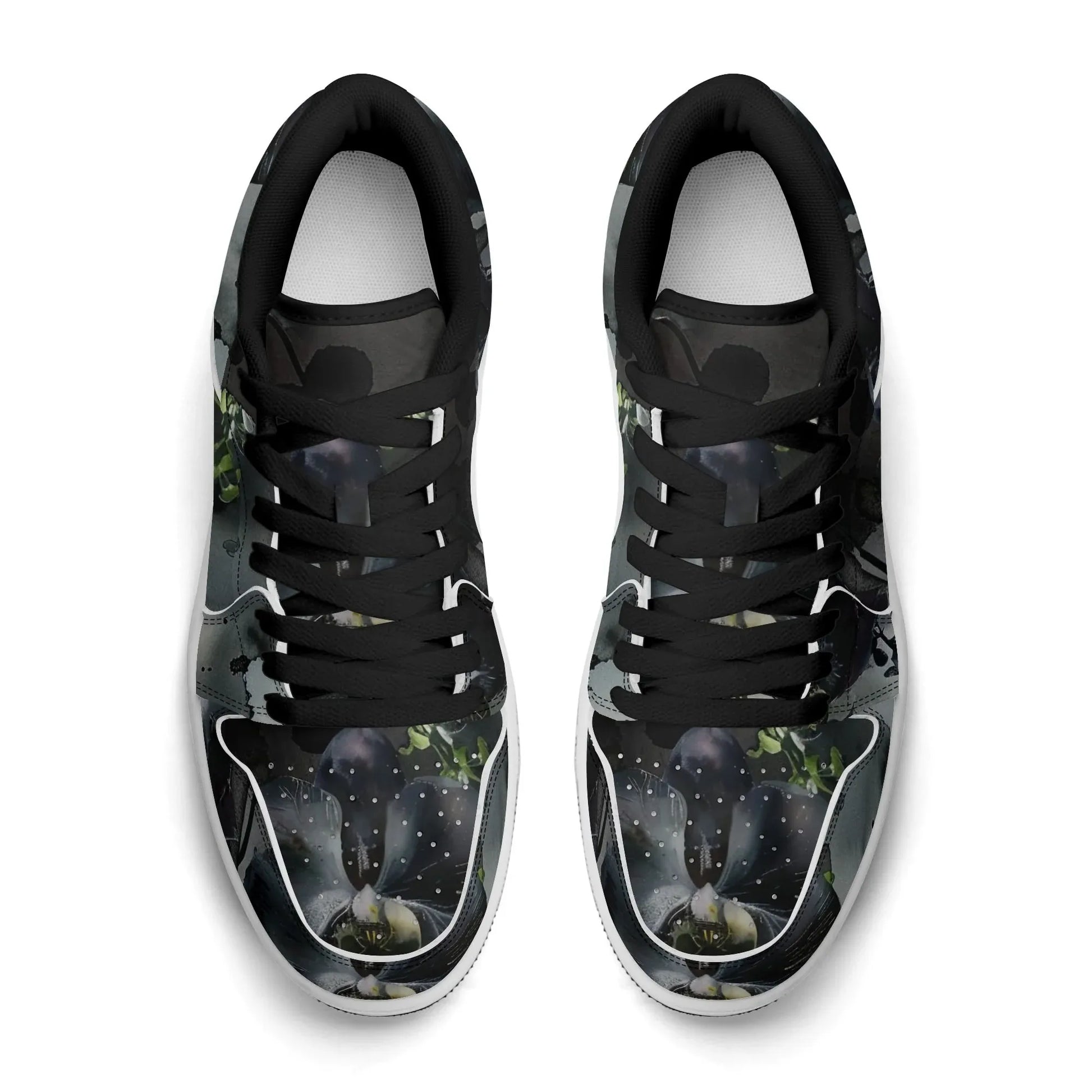 black-garden-low-top-leder-sneaker-fur-damen-sneaker-jlr-design-27693 - JLR Design