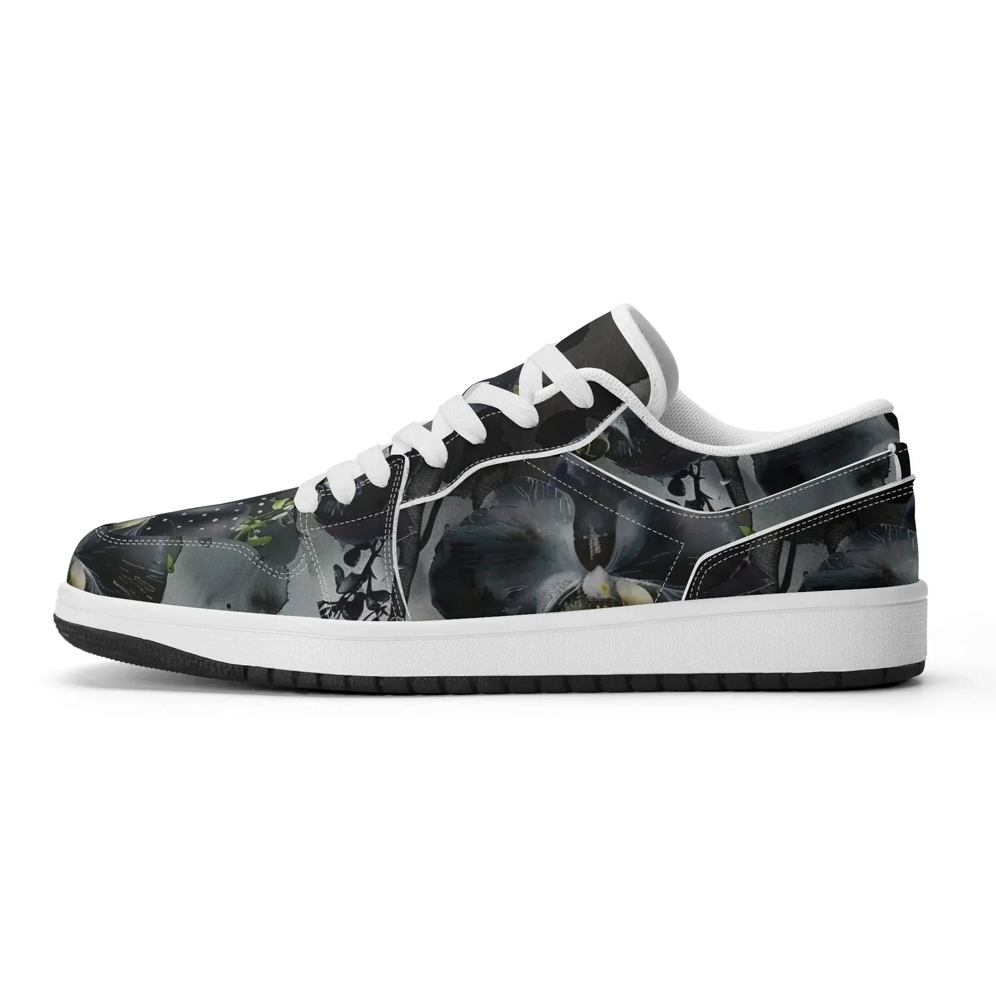 black-garden-low-top-leder-sneaker-fur-damen-sneaker-jlr-design-68598 - JLR Design