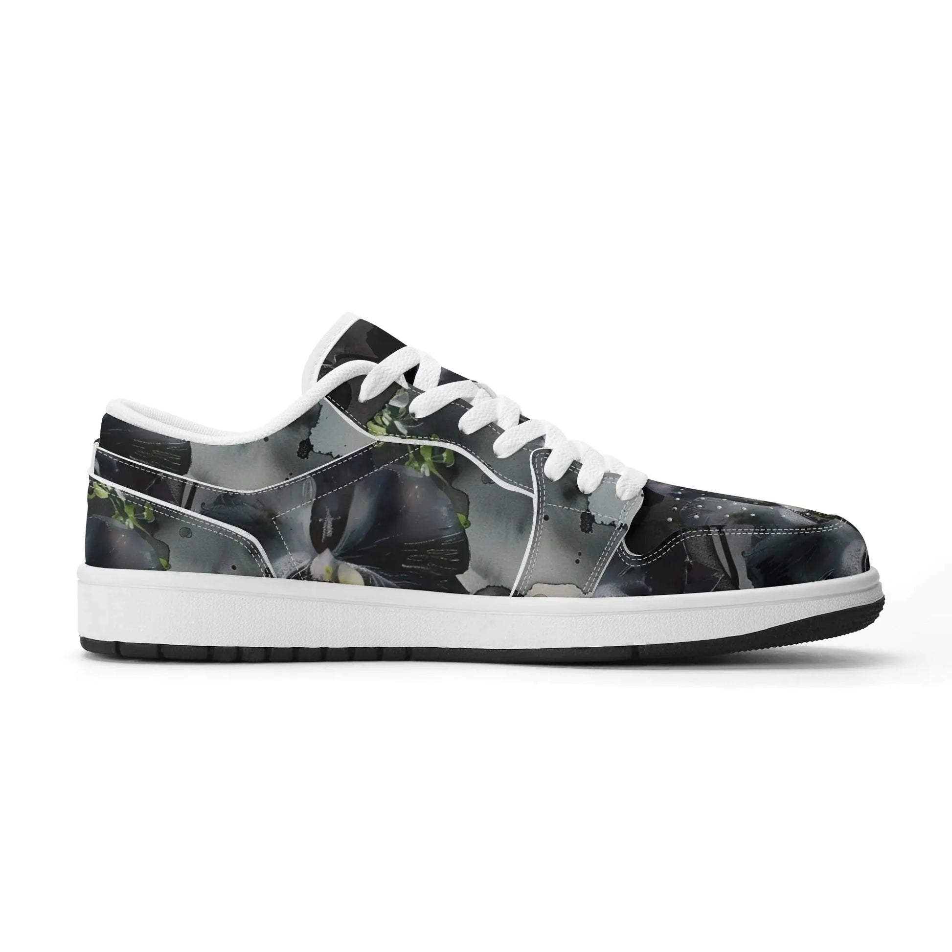 black-garden-low-top-leder-sneaker-fur-damen-sneaker-jlr-design-43677 - JLR Design