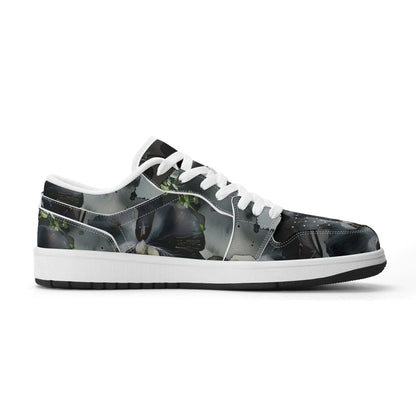 black-garden-low-top-leder-sneaker-fur-damen-sneaker-jlr-design-43677 - JLR Design