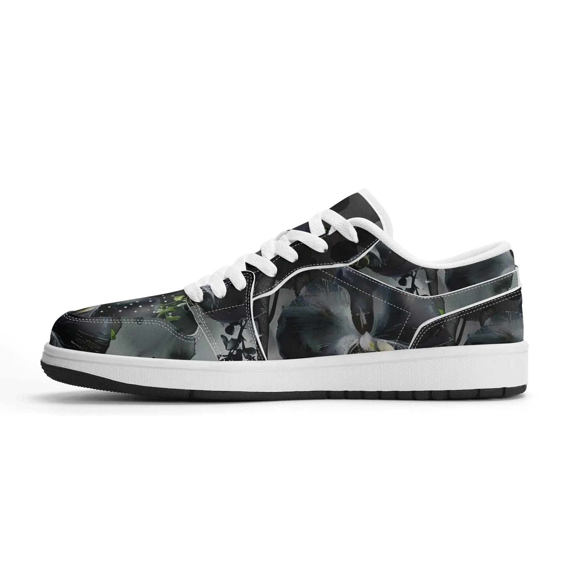 black-garden-low-top-leder-sneaker-fur-damen-sneaker-jlr-design-31515 - JLR Design