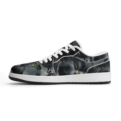 black-garden-low-top-leder-sneaker-fur-damen-sneaker-jlr-design-31515 - JLR Design