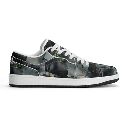 black-garden-low-top-leder-sneaker-fur-damen-sneaker-jlr-design-77803 - JLR Design