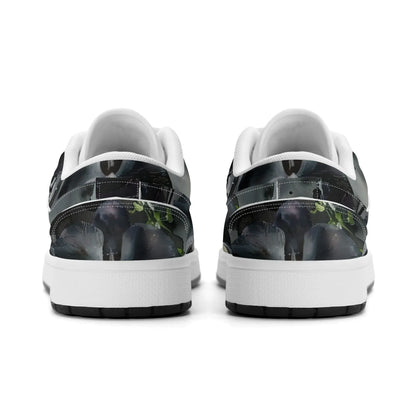 black-garden-low-top-leder-sneaker-fur-damen-sneaker-jlr-design-92859 - JLR Design