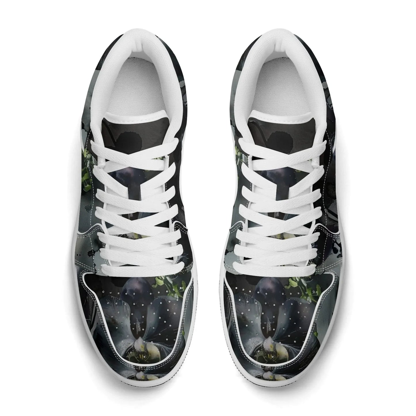 black-garden-low-top-leder-sneaker-fur-damen-sneaker-jlr-design-40739 - JLR Design