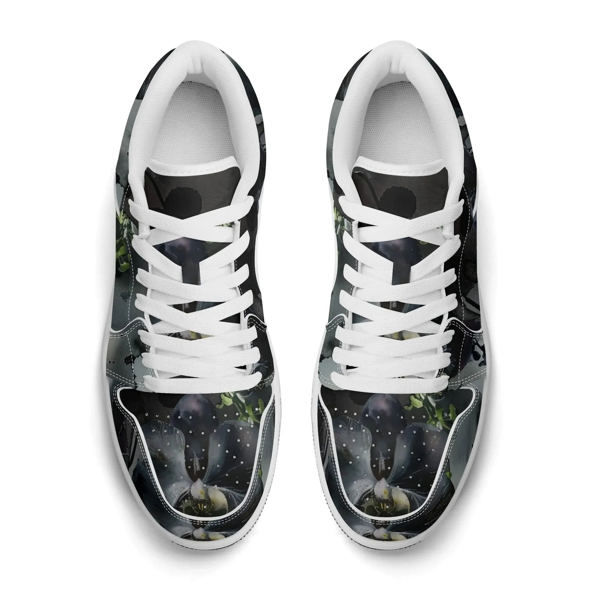 black-garden-low-top-leder-sneaker-fur-damen-sneaker-jlr-design-40739 - JLR Design