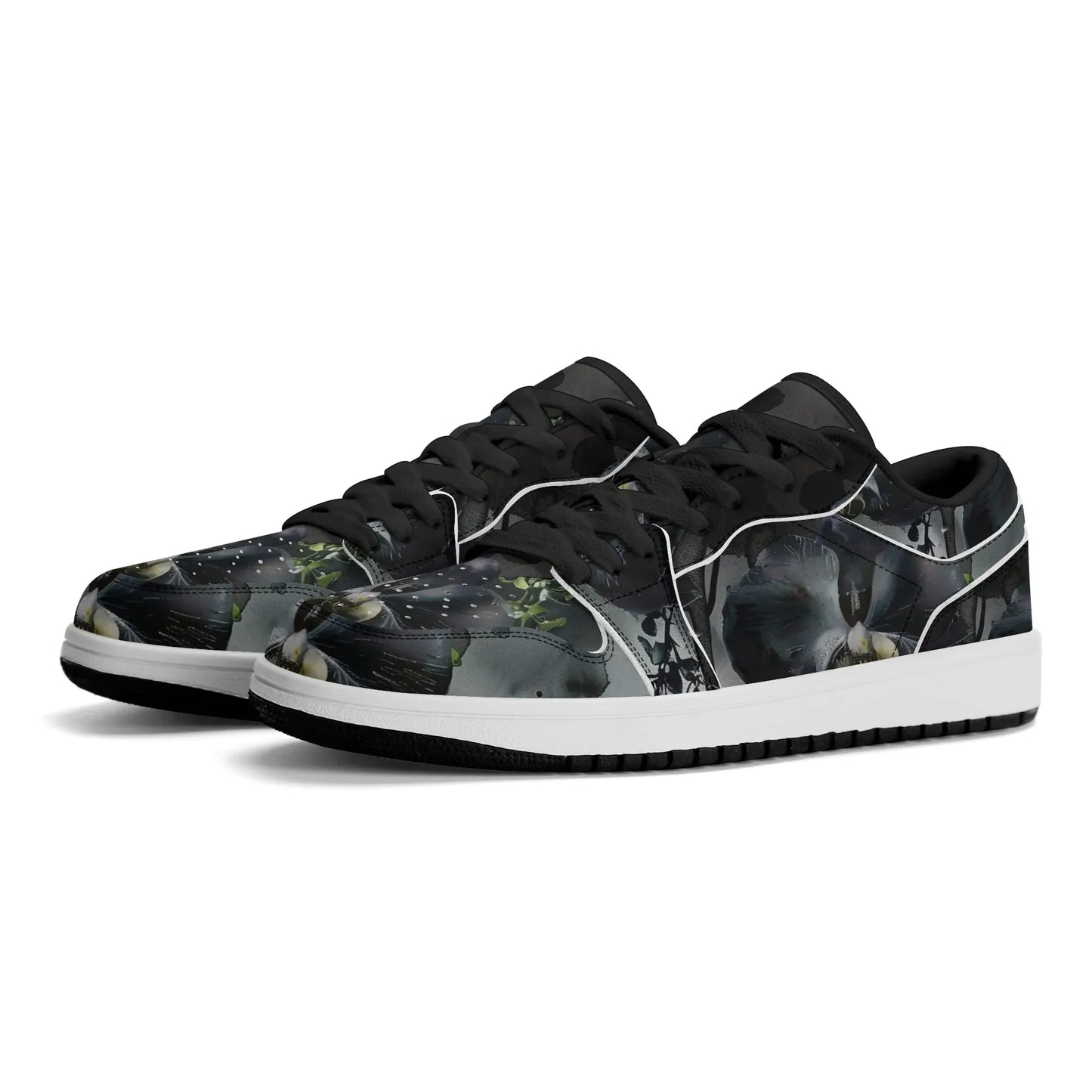 black-garden-low-top-leder-sneaker-fur-damen-sneaker-jlr-design-41962 - JLR Design