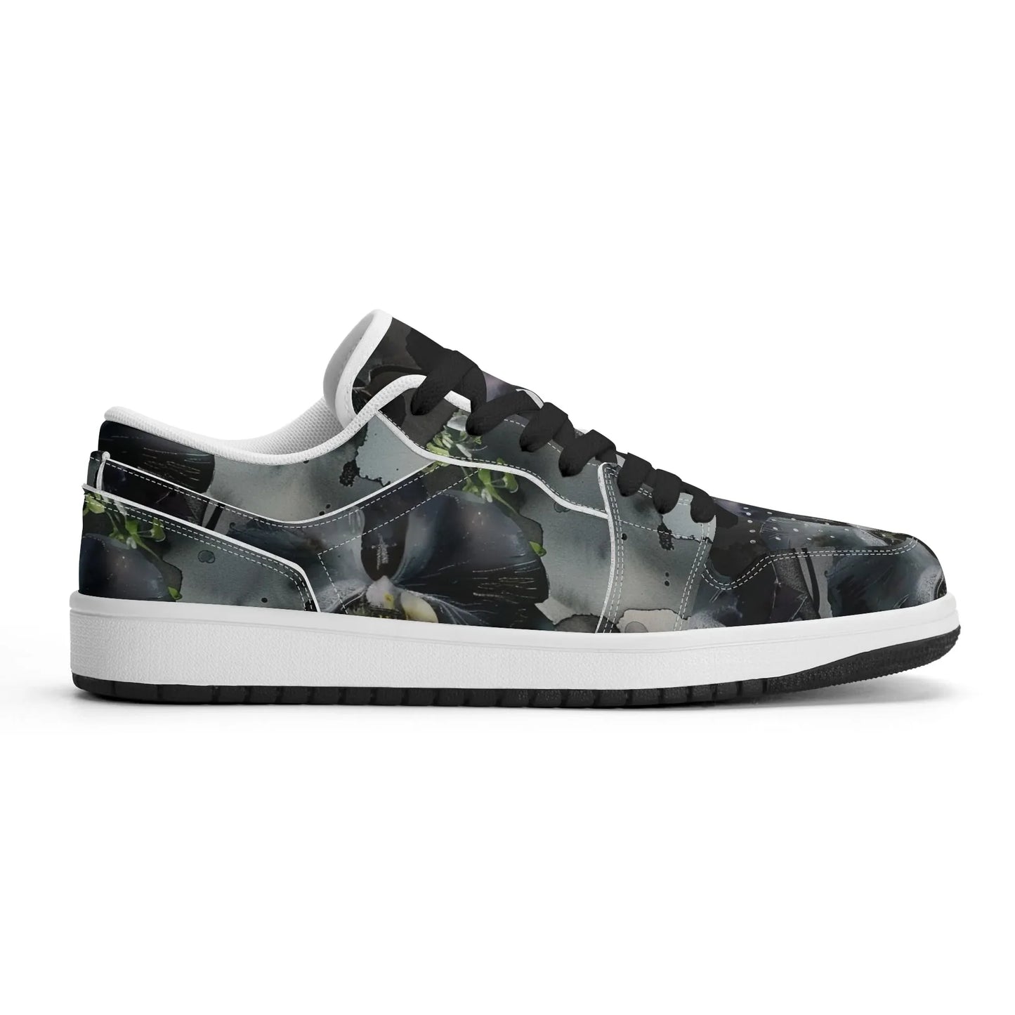 black-garden-low-top-leder-sneaker-fur-herren-sneaker-jlr-design-88669 - JLR Design