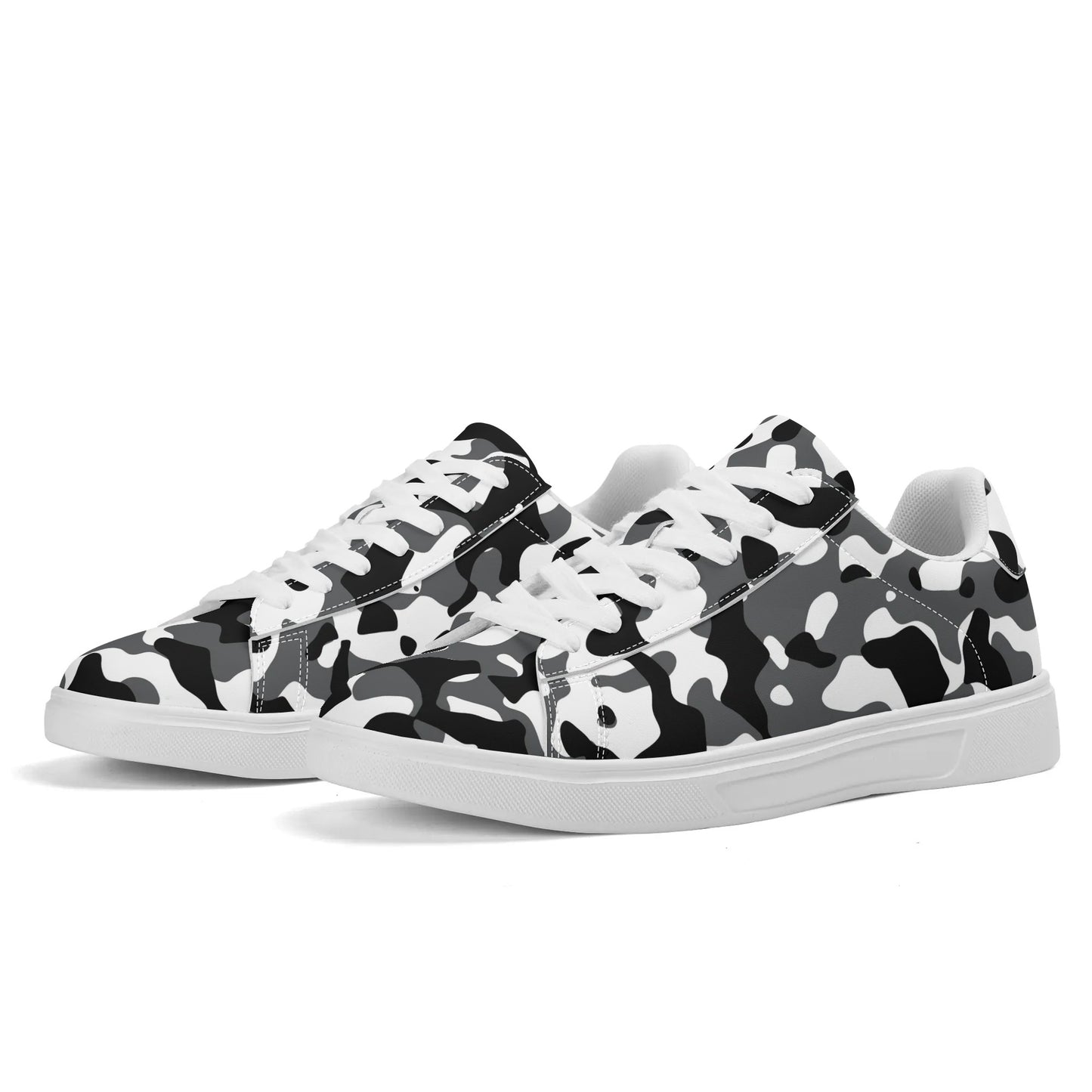 Black Grey White Camouflage Low Top Leather Sneaker Low Top Sneaker 83.99 Black, Camouflage, Leather, Low, Sneaker, Top JLR Design