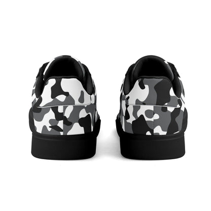 Black Grey White Camouflage Low Top Leather Sneaker Low Top Sneaker 83.99 Black, Camouflage, Leather, Low, Sneaker, Top JLR Design