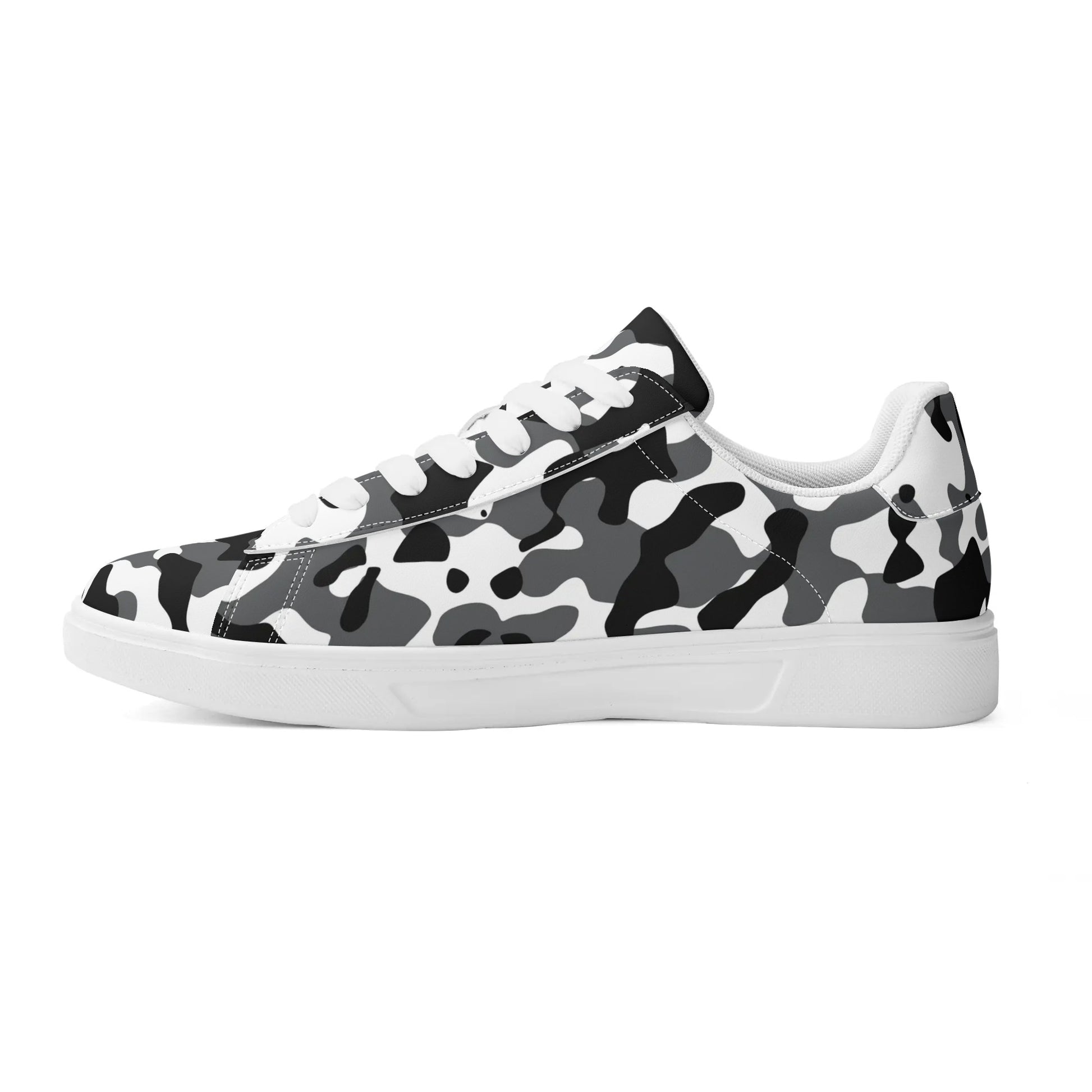 Black Grey White Camouflage Low Top Leather Sneaker Low Top Sneaker 83.99 Black, Camouflage, Leather, Low, Sneaker, Top JLR Design