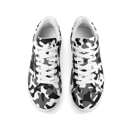 Black Grey White Camouflage Low Top Leather Sneaker Low Top Sneaker 83.99 Black, Camouflage, Leather, Low, Sneaker, Top JLR Design