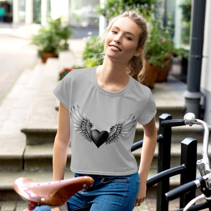 Black Heart Crop Top Crop Top 44.99 Black, Crop, Heart, Top JLR Design