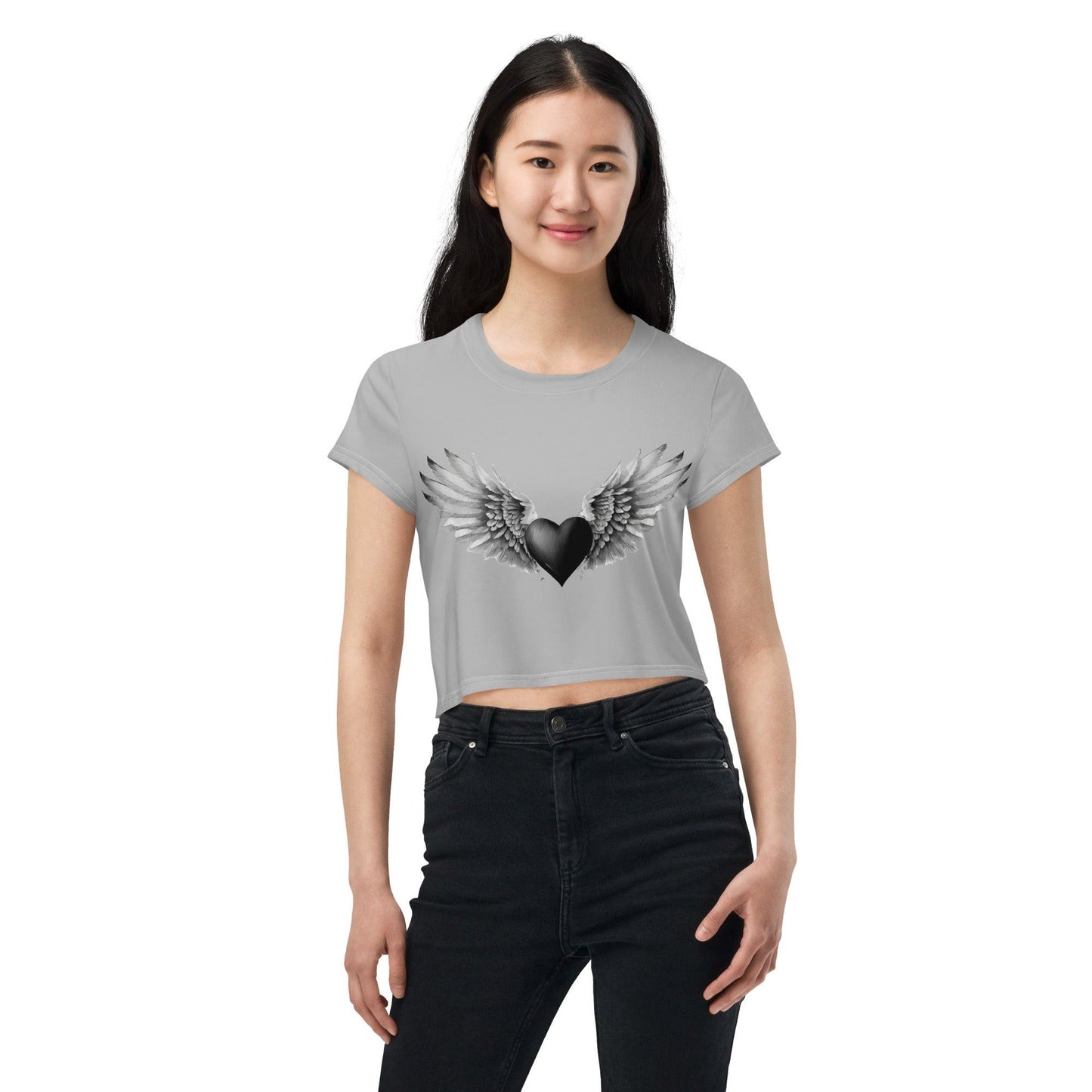 Black Heart Crop Top Crop Top 44.99 Black, Crop, Heart, Top JLR Design