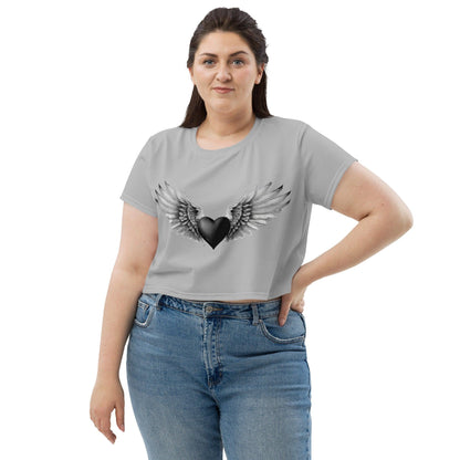 Black Heart Crop Top Crop Top 44.99 Black, Crop, Heart, Top JLR Design