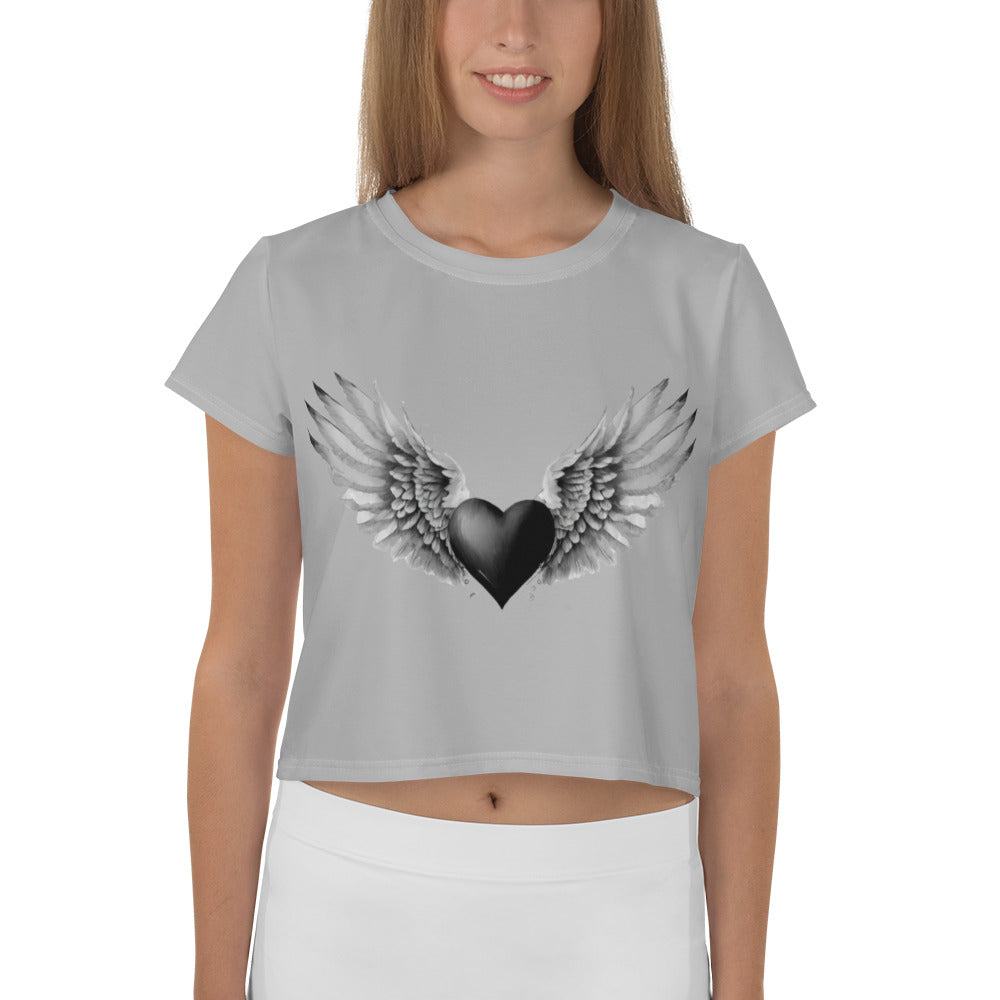 Black Heart Crop Top Crop Top 44.99 Black, Crop, Heart, Top JLR Design