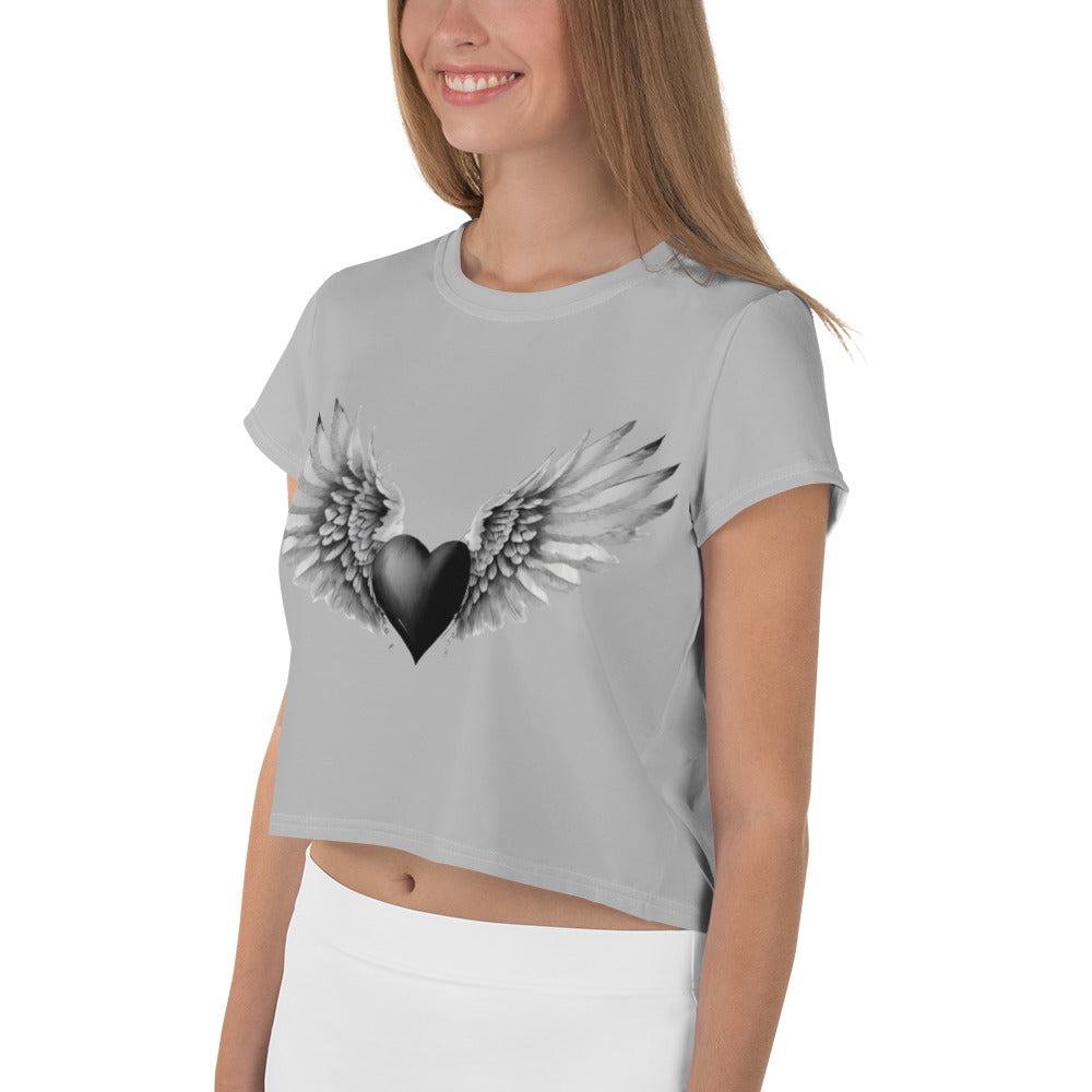 Black Heart Crop Top Crop Top 44.99 Black, Crop, Heart, Top JLR Design