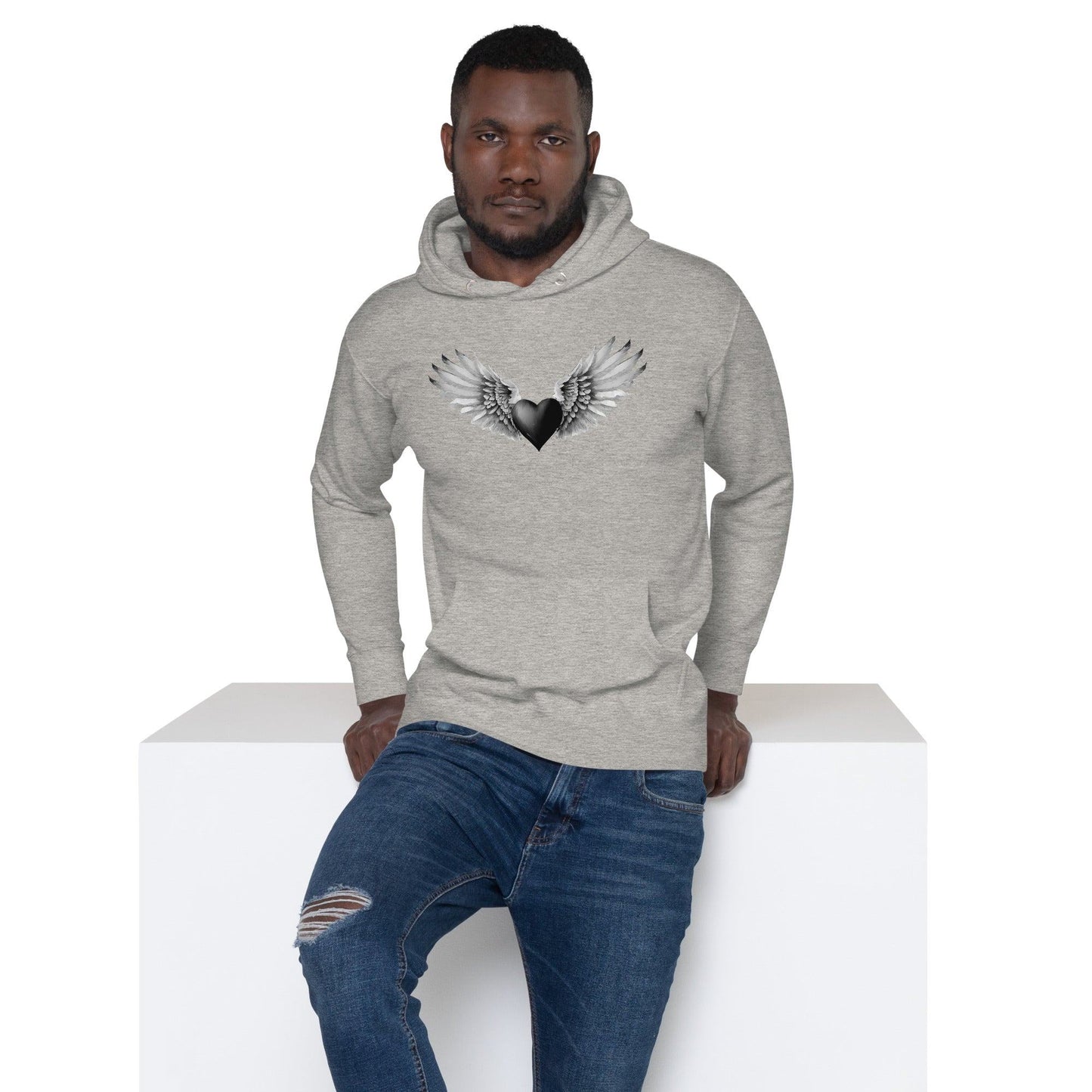 Black Heart Hoodie Hoodie 59.99 Black, Heart, Hoodie JLR Design