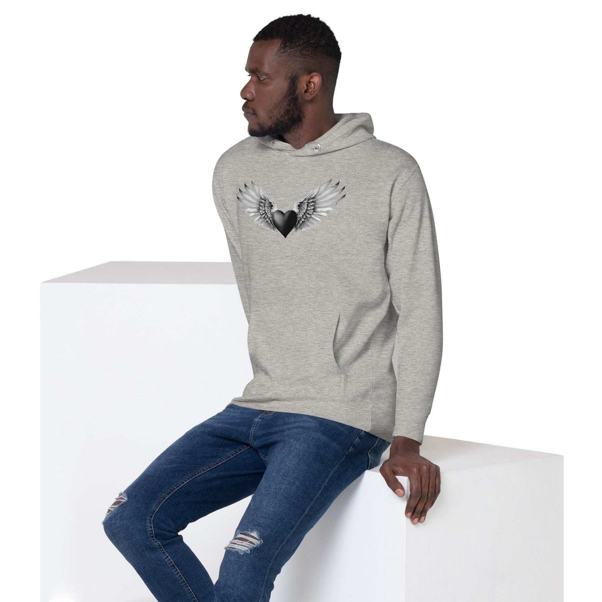 Black Heart Hoodie Hoodie 59.99 Black, Heart, Hoodie JLR Design