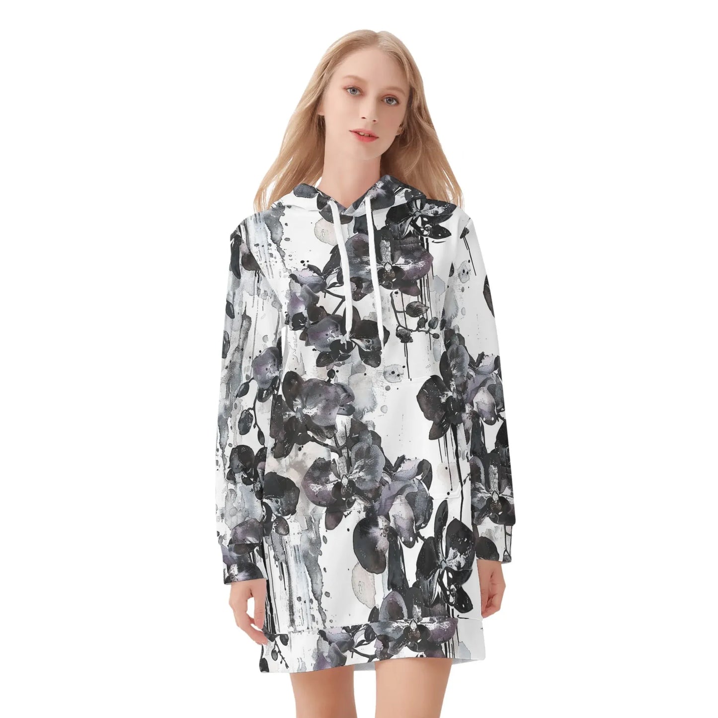 orchid-velvet-hoodie-dress-hoodiekleid-jlr-design-26395 - JLR Design